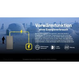 Nitecore Powerbank SUMMIT10000 mit Vorwärmfunktion beim Anschluss an externe Stromquellen