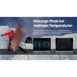 Nitecore Powerbank SUMMIT10000 mit automatischem Aufheizmodus
