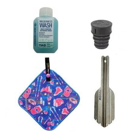 Walkonthewildside Leave No Trace Spar-Bundle mit dem Pee Rag in Farbe Camping Gear Purple
