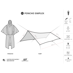 Liteway Tarp Poncho Simplex Datengrafik