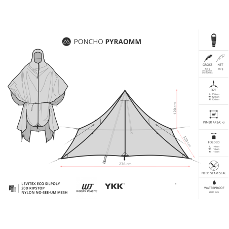 Liteway Tarp Poncho PyraOmm Walkonthewildside