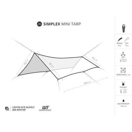 Liteway Simplex Mini Tarp Infografik
