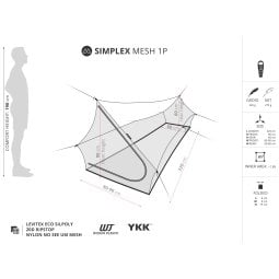 Liteway Simplex Mesh Shelter Infografik