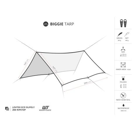Liteway Biggie Tarp Infografik