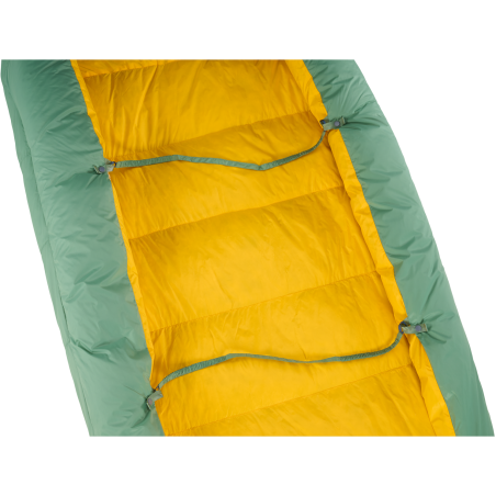 Befestigungsbänder am Therm-a-Rest Corus 20 Daunenquilt