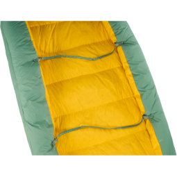 Befestigungsbänder am Therm-a-Rest Corus 20 Daunenquilt