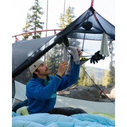 MSR Hubba Hubba LT 3 Personen Zelt mit Aufhängungen und Taschen für Equipment