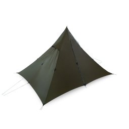 Liteway PyraOmm Plus Tarp oliv aus Silpoly komplett geschlossen