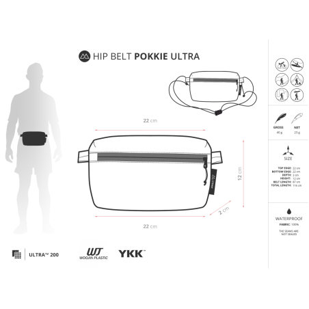 Datenblatt Liteway Pokkie Ultra Hüfttasche