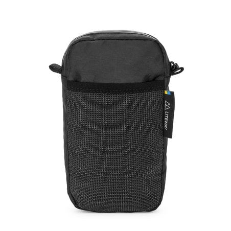 Liteway Lite Pocket Ecopak Ultraleichte Schulterträger Tasche schwarz frontale Ansicht