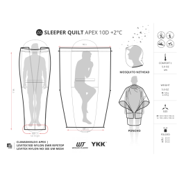 Datenblatt Liteway Sleeper Quilt 10D Apex 170
