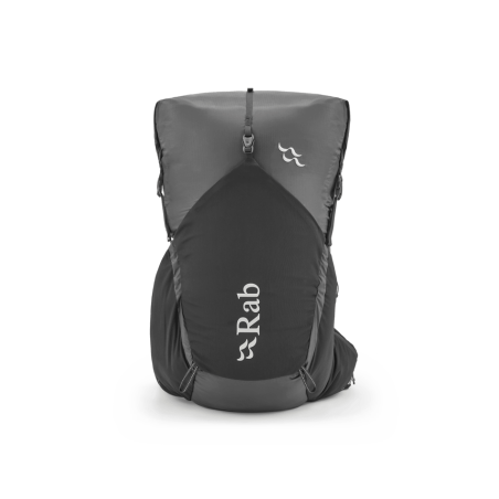 Rab Veil XP 30 wasserdichter Tagesrucksack Farbe Black Frontansicht