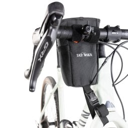 Tatonka Stem Bag Fahrradtasche black seitlich am Lenker befestigt