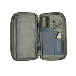 Tatonka Knife Pouch Lock BC Stone Grey Oliv  beispielhaft gefüllt