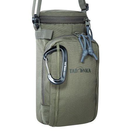Tatonka Bottle Pouch 1l BC beispielhaft mit Karabiner vorne