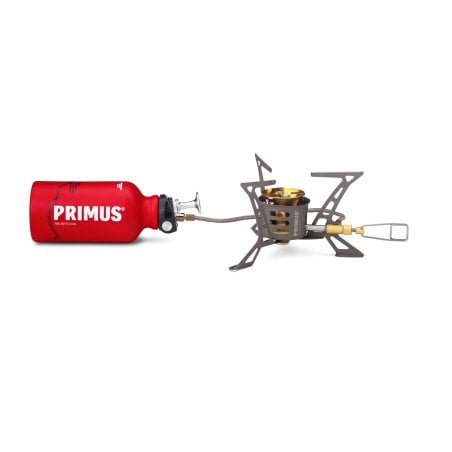Primus OmniLite Ti Multifuelkocher mit Brennstoffflasche