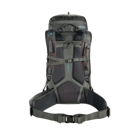 Tatonka Norix 31 Rucksack Damen Titan Grey Rückansicht mit Reißverschluss Zugriff auf das Hauptfach
