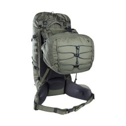 Tatonka Yukon 60+10 BC Trekking Rucksack Damen mit dem Deckelfach vorne getragen