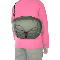 Tatonka Yukon 60+10 BC Trekkingrucksack Damen Deckelfach als Umhängetasche getragen