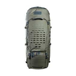 Tatonka Yukon 60+10 BC Rucksack Damen Frontansicht mit Lasercut MOLLE für Zubehörtaschen