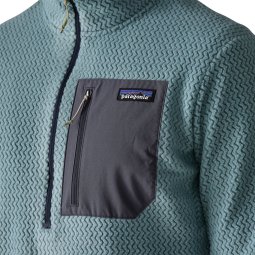 Patagonia R1 Air Zip-Neck ultraleichter Fleecepullover mit Brusttasche
