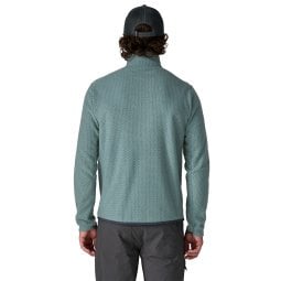 Rückansicht des Patagonia R1 Air Zip-Neck Fleece Pullovers mit Kragen