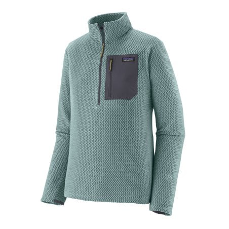Patagonia R1 Air Zip-Neck Fleece Pullover in der Farbe Blue Sage