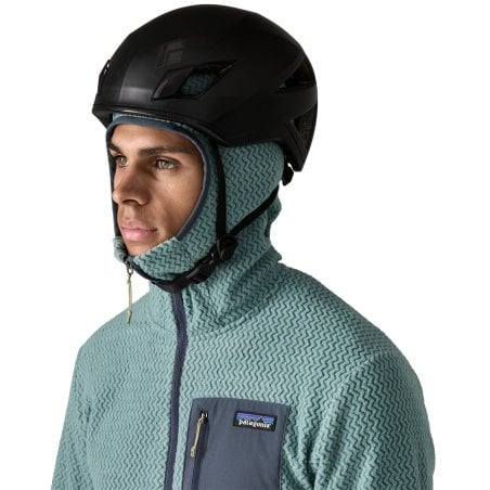 Patagonia R1 Air Full-Zip Hoody Herren Fleecejacke Blue Sage mit helmtauglicher Kapuze