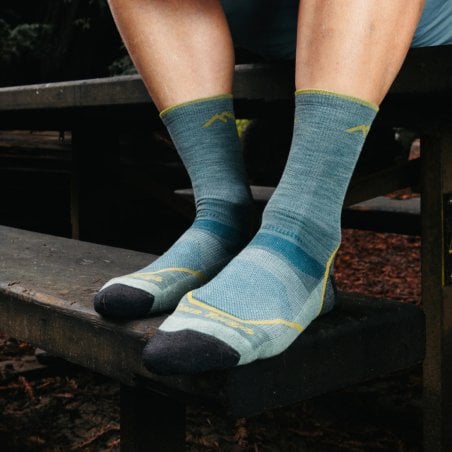 Darn Tough Light Hiker Micro Crew Socke Herren Trekkingsocken Seafoam