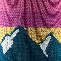 Detailaansicht Darn Tough Sunset Ledge Micro Crew Socke Damen Dark Teal