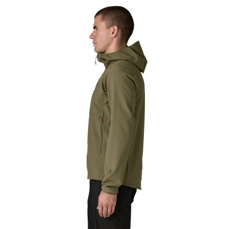 Patagonia R1 TechFace Hoodie Herren Fleecejacke Seitenansicht