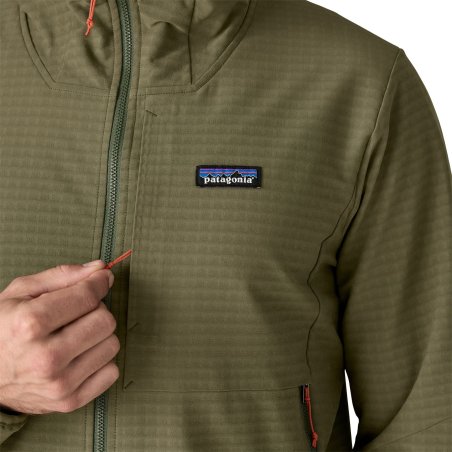 Patagonia R1 TechFace Hoodie Fleecejacke Herren mit Brusttasche