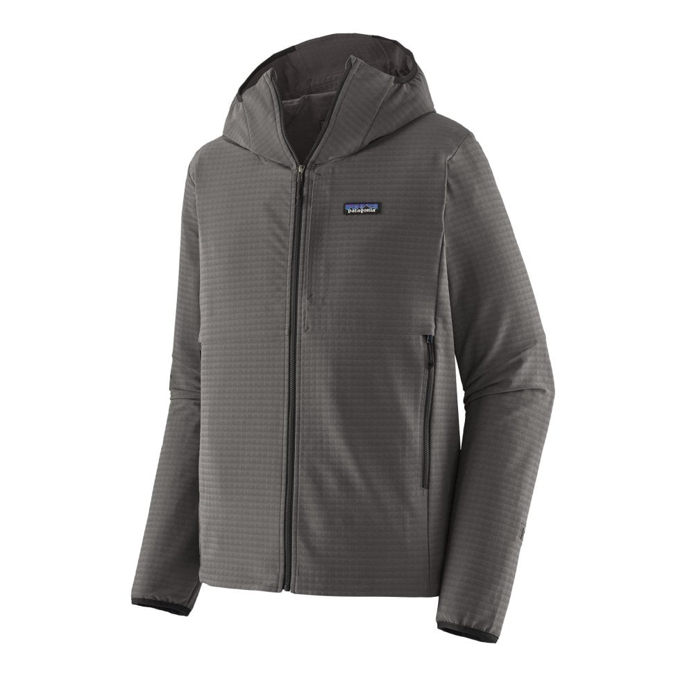 Patagonia R1 TechFace Hoodie Fleecejacke in der Farbe Forge Grey