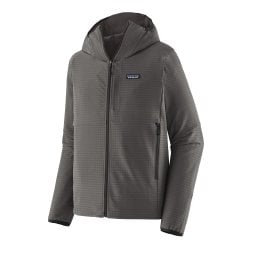 Patagonia R1 TechFace Hoodie Fleecejacke in der Farbe Forge Grey