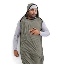 Sea to Summit Reactor Lightweight Liner mit Kapuze und Öffnungen für die Arme