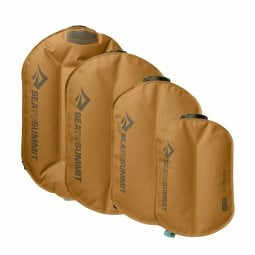 Alle Größen der Sea to Summit Watercell X Wasserbehälter nebeneinander
