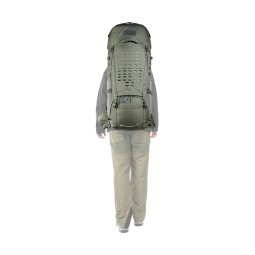 Tatonka Yukon 70+10 BC Rucksack aufgesetzt zum Größenvergleich