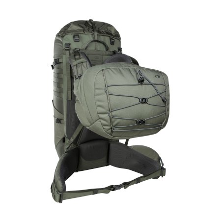 Tatonka Yukon 70+10 BC Rucksack mit Deckelfach vorne befestigt an den Schulterträgern