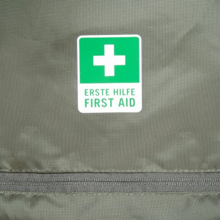 Tatonka Yukon 70+10 BC Rucksack mit Erste Hilfe Zeichen auf der Unterseite des Deckelfachs
