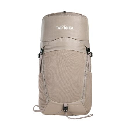 Tatonka Norix 24 Tagesrucksack Damen in der Farbe Nougat Frontansicht mit elastischer Tasche