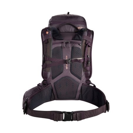 Tatonka Norix 24 Tagesrucksack Damen Midnight Plum Rückseite mit Tragesystem und Außenzugriff über einen Reißverschluss