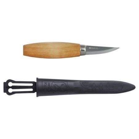 Morakniv Wood Carving 120 Schnitzmesser mit stabiler Hülle