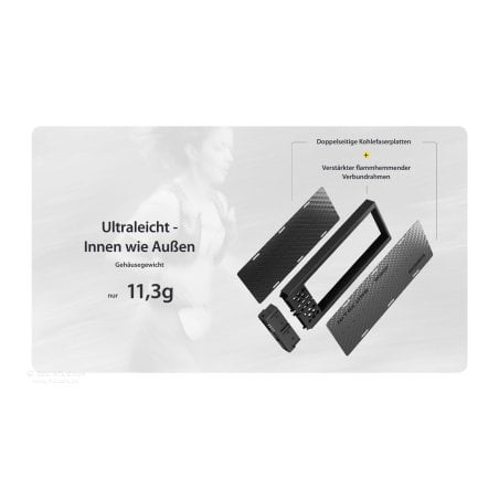 Nitecore NB10000 Gen4 Powerbank mit Carbonplatten und flammhemmendem Verbundrahmen
