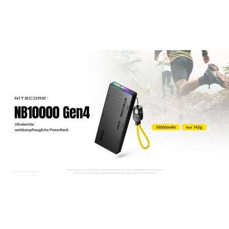 Nitecore NB10000 Gen4 Powerbank mit den wichtigsten Features