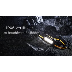 Nitecore HA27 UHE Stirnlampe wasserfest nach IPX6