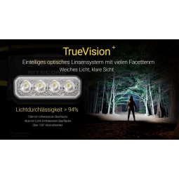 Nitecore HA27 UHE Stirnlampe mit hochwertigem Linsensystem für maximale Lichtausbeute