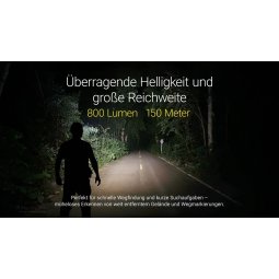 Nitecore HA27 UHE Stirnlampe mit maximal 800 Lumen und 150 m Leuchtweite