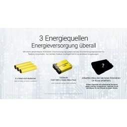 Nitecore HA27 UHE Stirnlampe bringt einen Akku mit, kann aber auch mit Batterien betrieben werden