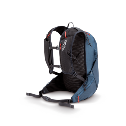 Rab Nitron 18 Tagesrucksack Orion Blue Rückseite mit Fastpacking Tragesystem