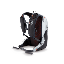 Rab Nitron 18 Tagesrucksack Dark Pewter Anthracite Rückseite mit leichtem Tragesystem